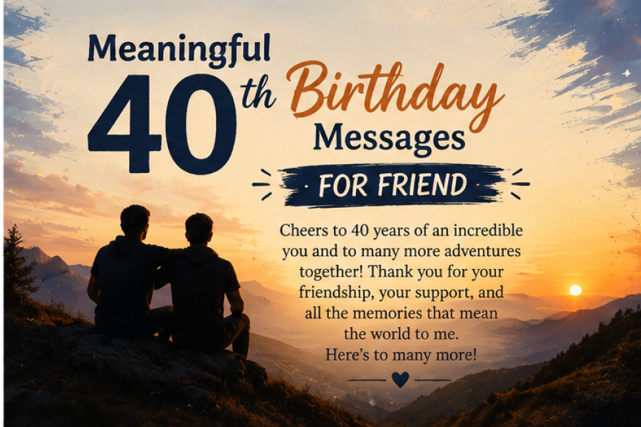 Meaningful 40th Birthday Messages
