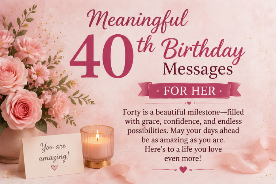 Meaningful 40th Birthday Messages