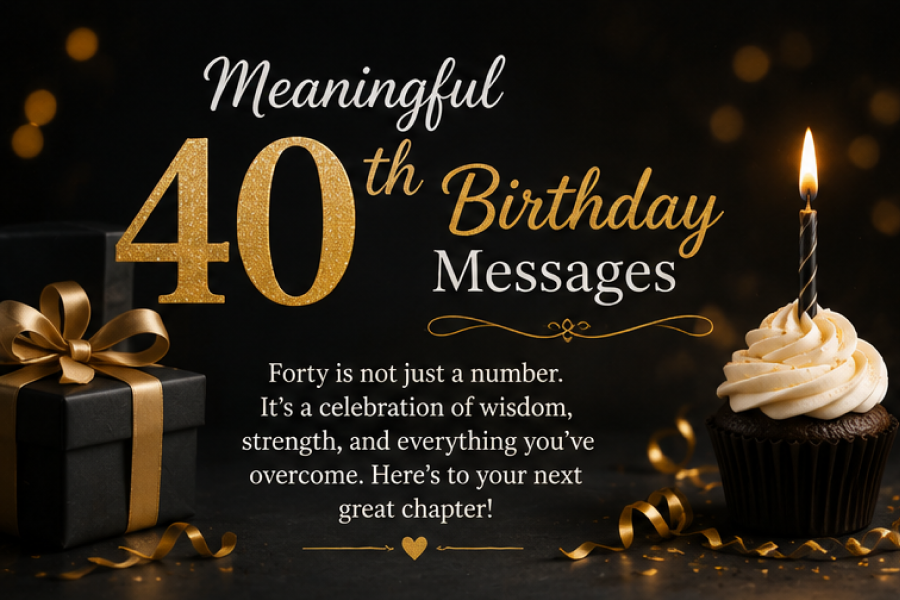 Meaningful 40th Birthday Messages
