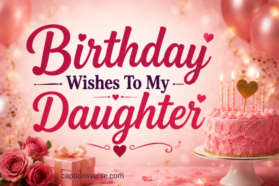 Birthday Wishes To My Daughter