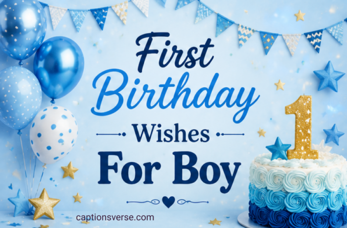 First Birthday Wishes For Boy