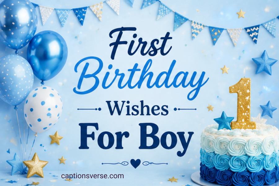 First Birthday Wishes For Boy