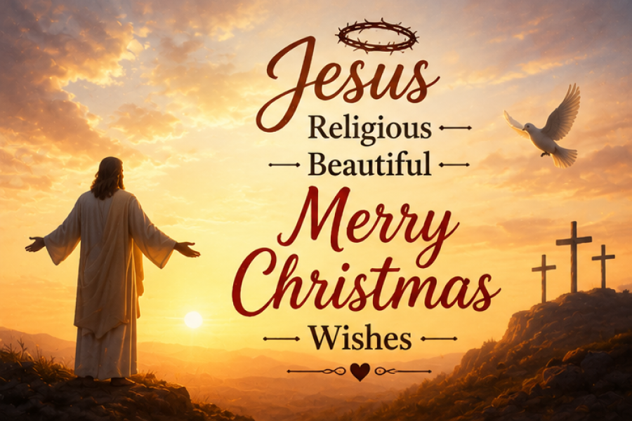 Religious Beautiful Merry Christmas Wishes
