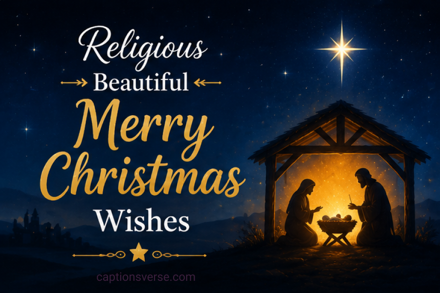 Religious Beautiful Merry Christmas Wishes