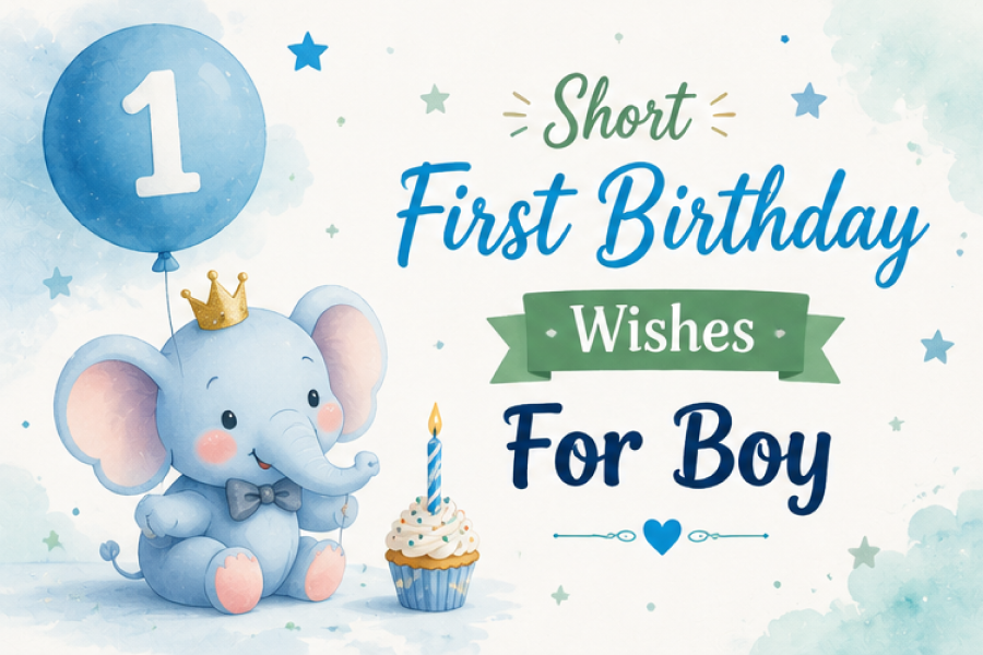 First Birthday Wishes For Boy
