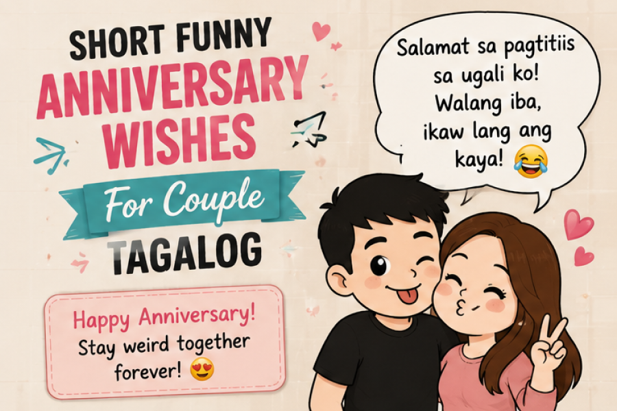 Short Funny Anniversary Wishes For Couple