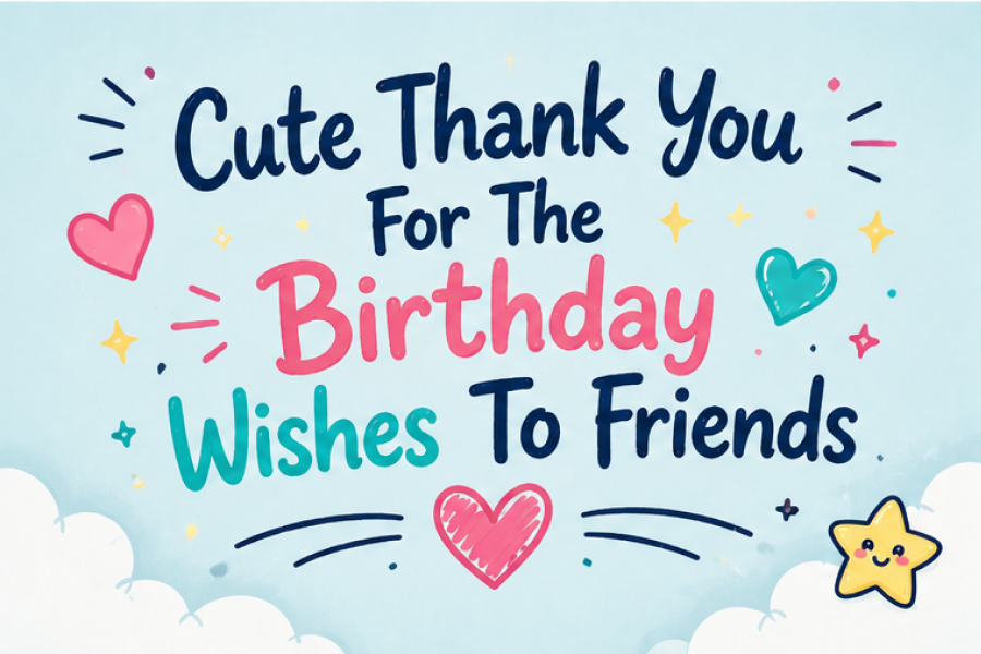 Cute Thank You For The Birthday Wishes