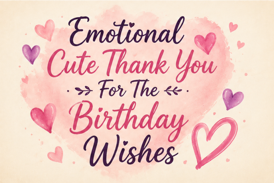 Cute Thank You For The Birthday Wishes